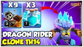 After CoC Update | TH14 Super Yeti Clone Dragon Rider Attack Strategy | Clash of Clans