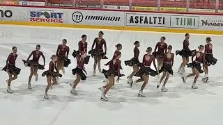 Diamonds on Ice - Synchronized skating performed by #BlueDiamonds and #DiamondEdges - #shorts