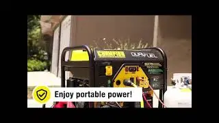 Champion CPG7500E2-DF Dual Fuel Generator Startup