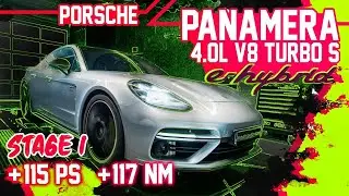 Porsche Panamera 4.0L V8 TurboS E-Hybrid | Stage 1 | Dyno & Elastizitätsmessung | mcchip-dkr