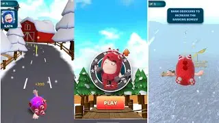 Oddbods New Update Snowing Oddsville | Oddbods Turbo Run | Android Gameplay
