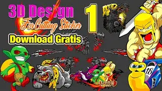 Free 3D Design ONE For Cutting Sticker X7 Above