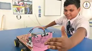 Soundarya Central School Human Following Robot @AIMtoInnovate