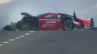 Jay Payne walks away from a WILD crash