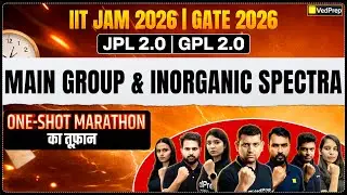 Main Group & Inorganic Spectra One Shot Marathon | IIT JAM & GATE 2026 | JPL 2.0 & GPL 2.0 | VedPrep