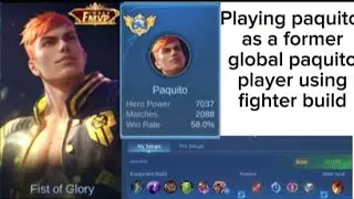 Paquito gameplay using fighter build or CD reduction build.