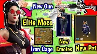 New Character Tiger Pet Map Iron Cage | Elite Moco| New Gun | Advance Server First Look | New Map