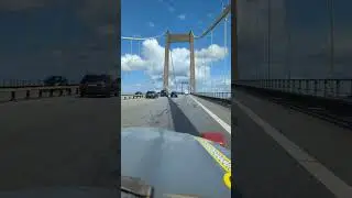 Mit der Ente &uuml;ber die kleine Belt-Br&uuml;cke Middelfart Baltic Sea Circle #2cv #bsc