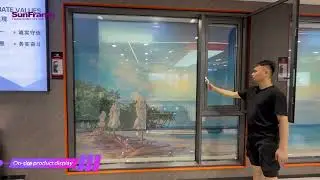 Minimalist narrow frame aluminum casement window