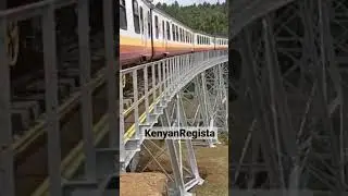 Kenya Railways train from Nairobi snaking it's way to Kisumu. #trains #kisumu