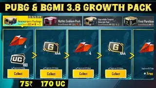 75₹ 170 UC, 3.8 Update Growth Pack, Next Growth Pack || Bgmi 3.8 Growth Pack, Pubg Growth Pack