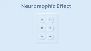 How to Create neumorphic effect | HTML & CSS
