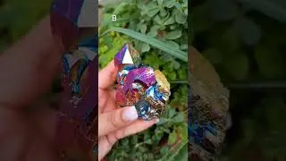 Titanium Aura Quartz Crystal Cluster- B