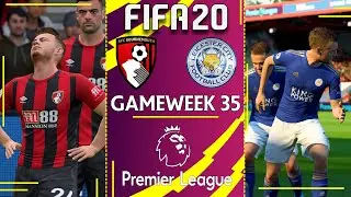 BOURNEMOUTH VS LEICESTER CITY | FIFA 20 Premier League Gameweek 35 HIGHLIGHTS