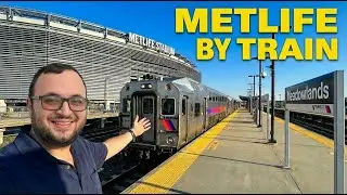 I took THE TRAIN to METLIFE STADIUM | Riding NJ Transit’s BETMGM Meadowlands Rail Line