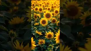 Sunflowers That Chase the Sun: Nature&rsquo;s Real Magic! #Sunflower #Heliotropism #Nature #Plants #Viral