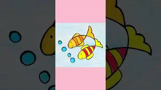Fish Drawing Hack #shorts #art #shortvideo #youtubeshorts
