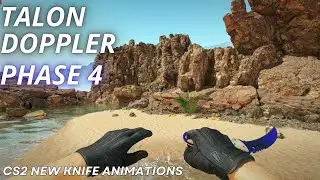 Talon Knife Doppler Phase 4 | CS2 Skin Showcase with NEW Animation