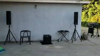 Alto Ts212 sub and a Pair of Alto Troupers outdoor sound test (Use Headphones)