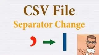 How to Change CSV File Separator Character in Windows