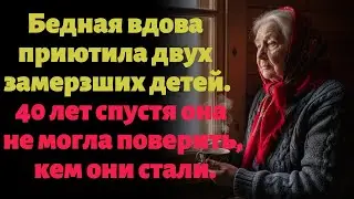 Она спасла двух сирот от холода. Через 40 лет они вернулись, чтобы отблагодарить её.
