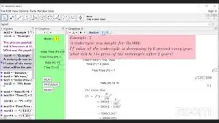 How to make  #compound interest multiple file   from #geogebra