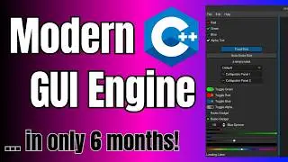I built a Retained Mode GUI as my 1st C++ Project ... in 6 months!