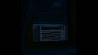 Window Air Conditioner at Night | Steady AC Hum for Deep Relaxation & Sleep