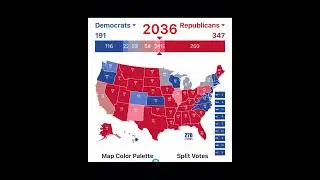 Future Presidential Election Results 2024-2044 #shorts #elections #politics #nationalanthem