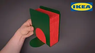 IKEA SKOGSR&Ouml;R Napkin Holder with FANTASTISK Paper Napkins