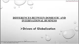 Know the Differences between Domestic and International Business