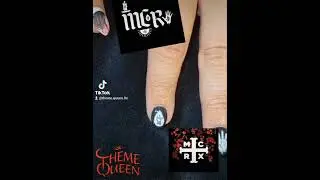 Kelly got to see @My Chemical Romance so of course she needed #mcrnails 🖤 #mychemicalromance