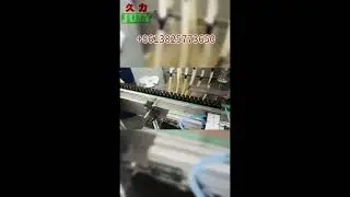 Liquid filling, capping and labeling production line for cosmetics