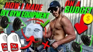How I Made DIY Workout Equipment On a Budget (w/ Household Junk) | 