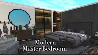 Roblox : Bloxburg | Modern Master Bedroom {Speedbuild}
