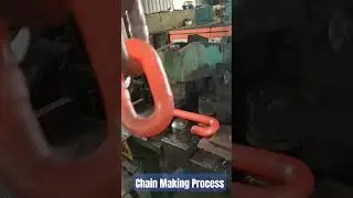 Heavy Chain Making Process by Bending Hot Metal Amazing Tool and Machinery #chainmaking #shorts