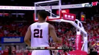 Malcolm Hill Fadeaway vs. Wisconsin