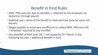 Benefit in Kind
