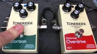 Tonerider British Distortion and American overdrive demo, Msm Workshop.