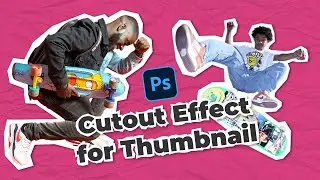 2 Minutes Make a Simple Cutout Photo for Youtube Thumbnail in Photoshop