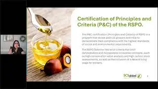 Sustainable Palm Oil Practices - Understanding RSPO Supply Chain Certification
