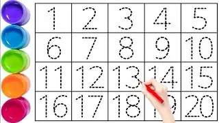 123 Numbers, learn to count, One two three, 1 to 20, 1 to 100 counting, abc, alphabet a to z - 541