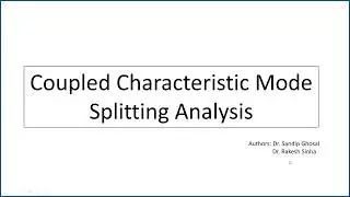 Coupled Characteristic Mode Splitting Analysis