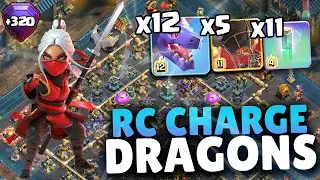 RC Charge Dragon Attack Strategy TH17 | Legend League Attacks #12 | Clash of Clans