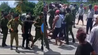 Policía reprime a residentes de Playa Baracoa en Artemisa que se quieren ir del país en balsa