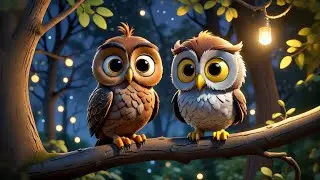 Seven Little Owls Count the Stars | Nighttime Counting Song for Kids | Nursery Rhymes and Baby Songs