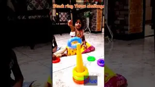 #STACKING RING Throw #challenge!! ⭕👏👏 | hardest task | #shorts #play #perfection