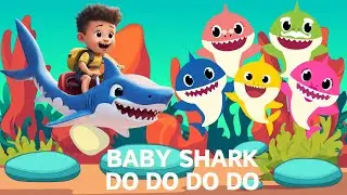 Colorful Baby Shark Dance for Kids 🎵 | Learn Colors in the Ocean 🌊