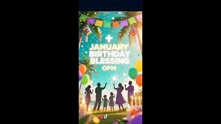 JANUARY BIRTHDAY BLESSING 🎉 | Official Lyric Video | Christian Birthday Song | New Year Blessing