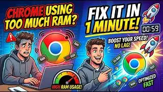 Chrome Using Too Much RAM? Fix It in 1 Minute! 🚀